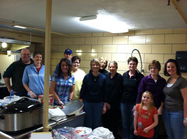 From the left: I was joined by friends Julie Rose, Danelle Much, Bob Nicolai, Pam Collins, Cathy Weikel, Carol Ward, Nancy Foxen, Diana Tank, Paula Durham, Megan Randoll and her daughter, Kiley Randoll, to help serve the meal Saturday for Loaves and Fishes at Muscatine Center for Social Action. We were also helped by Weikel's son, Jared Weikel, who took this photo, Jeane Arnette and her grandson, Mark Miller II.