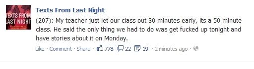 text from last night