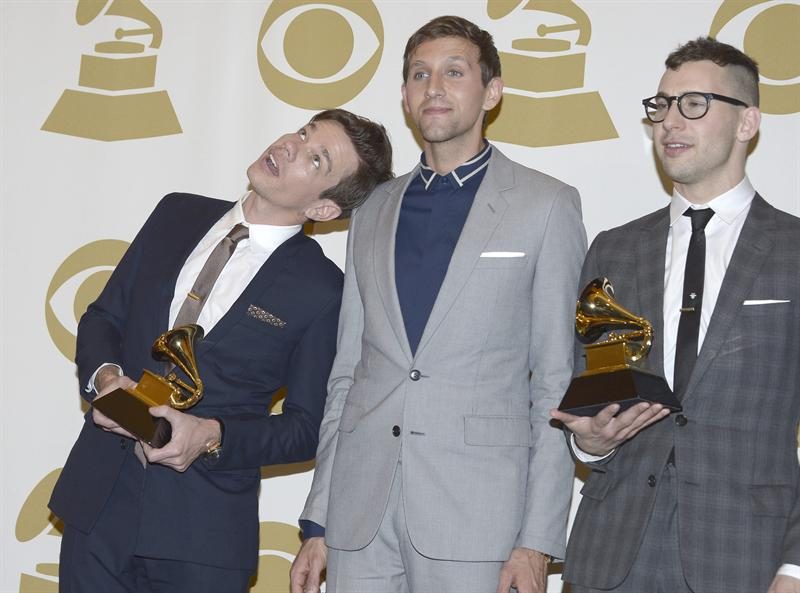Members of the band, fun!, are from the left: Nate Ruess, Andrew Dost and Jack Antonoff.