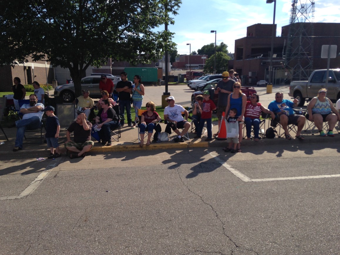 How Muscatine's Fourth of July parade looked from the perspective of someone who was in the parade.