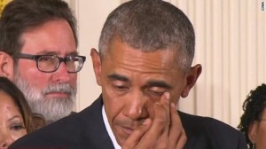 Obama cry